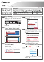 Preview for 7 page of Optex VVS-1 Operation Manual