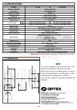 Preview for 16 page of Optex VX-402 Instalation Instructions