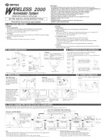 Optex Wireless 2000 RC-20U Installation Instructions preview