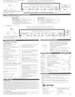 Preview for 2 page of Optex Wireless 2000 RC-20U Installation Instructions