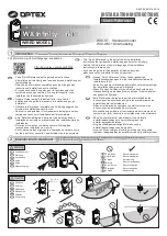 Preview for 1 page of Optex WX Infinity Series Installation Instructions Manual