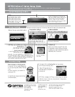 Optex X-Zone T Quick Setup Manual preview