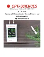 opti-sciences CCM-300 Operation Manual preview