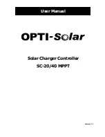 opti-solar SC MPPT series User Manual предпросмотр