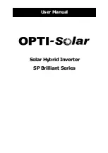 opti-solar SP Brilliant Series User Manual preview