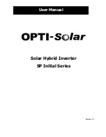 opti-solar SP3000 Initial-M User Manual preview