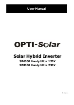 Preview for 1 page of opti-solar SP6000 Handy Ultra User Manual