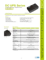 OPTI-UPS DC12V Specification Sheet preview