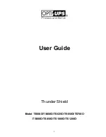 OPTI-UPS Thunder Shield TS500D User Manual preview