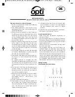 Preview for 11 page of OPTi WT-2423 Operating Instructions Manual