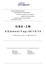 Preview for 1 page of OPTIBEAM OB6-3M Manual