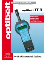 Optibelt TT 3 Technical Manual preview