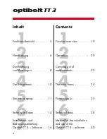 Preview for 4 page of Optibelt TT 3 Technical Manual