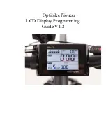 Optibike Pioneer Programming Manual preview