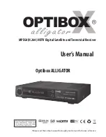 Optibox ALLIGATOR User Manual preview