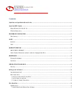 Preview for 3 page of Optical dimensions Lasercheck 6212C Operations And Specification Manual