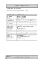 Preview for 6 page of Optical Systems Design OSD139HS Operator'S Manual