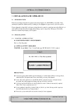 Preview for 8 page of Optical Systems Design OSD139HS Operator'S Manual