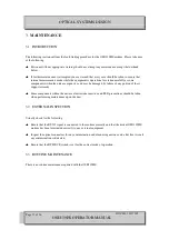 Preview for 12 page of Optical Systems Design OSD139HS Operator'S Manual