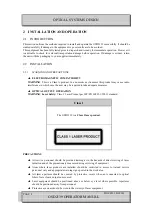 Preview for 8 page of Optical Systems Design OSD2139 Series Operator'S Manual