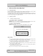 Предварительный просмотр 9 страницы Optical Systems Design OSD2154P Operator'S Manual