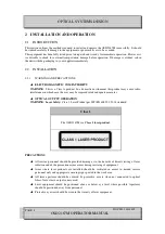 Preview for 8 page of Optical Systems Design OSD2167M Series Operator'S Manual