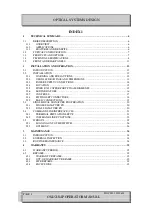 Предварительный просмотр 4 страницы Optical Systems Design OSD2184P Operator'S Manual