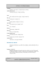 Preview for 168 page of Optical Systems Design OSD2512 User Manual