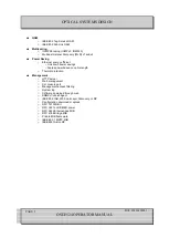 Preview for 9 page of Optical Systems Design OSD2524 User Manual