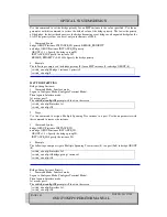 Предварительный просмотр 163 страницы Optical Systems Design OSD2700SFP SERIES Operator'S Manual