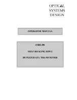 Optical Systems OSD1250 Operator'S Manual preview