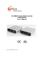 Предварительный просмотр 1 страницы opticis IPVDS-500-D User Manual