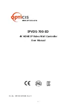 opticis IPVDS-700-ED User Manual предпросмотр