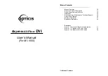 Preview for 1 page of opticis M1-1000 User Manual