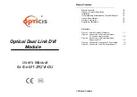 Предварительный просмотр 1 страницы opticis M1-2R2VI-DU User Manual