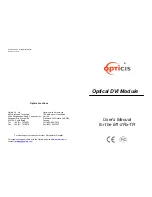 Preview for 6 page of opticis M1-2Rx-TR User Manual