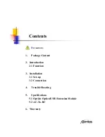 Preview for 2 page of opticis M2-100 User Manual