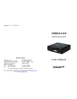 opticis ODSG-01-HS User Manual предпросмотр