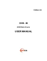 Preview for 1 page of opticis OHM-88 User Manual