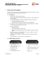 Preview for 5 page of opticis OHM-88 User Manual