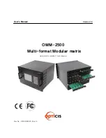 opticis OMM-2500 User Manual preview