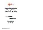 Предварительный просмотр 1 страницы opticis Stretch DisplayPort User Manual