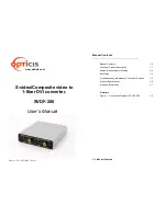 opticis SVDF-200 User Manual preview