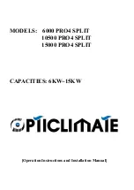 OPTICLIMATE 6000 PRO4 Operation Instructions And Installation Manual предпросмотр