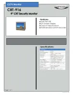 OPTICOM CRT-916 Datasheet предпросмотр