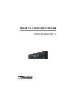 OPTICOM DIGITAL VIDEO RECORDER 2 - V 1.3 Operation Manual предпросмотр