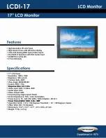 Предварительный просмотр 1 страницы OPTICOM LCDI-17 -  3 Datasheet