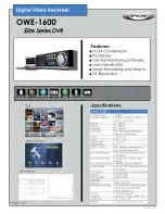 Preview for 1 page of OPTICOM OWE-1600 - Datasheet