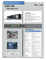 Предварительный просмотр 1 страницы OPTICOM OWE-900 - Datasheet