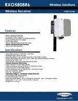 Предварительный просмотр 1 страницы OPTICOM RXO5808R6 Datasheet